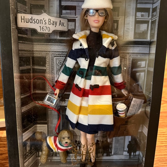 Barbie Other - Barbie Hudson's Bay Avenue Doll with Striped Coat
